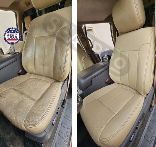 Fits 2010-2015 Lexus RX350 RX450H Front Replacement Seat Cover Leather Tan - Picture 8 of 36