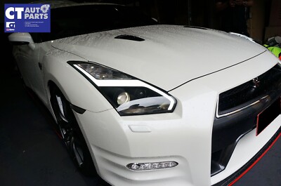 LED DRL Dynamic Projector Headlights for 07-14 Nissan GTR R35 GT-R