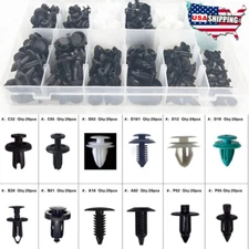 Car Bumper Door Panel Fender Rivet Fastener Moulding Clips 240Pcs 12 Sizes USA