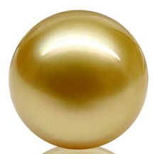 Huge 17mm South Sea Genuine Gold Round Loose Pearl Undrilled Jewelry 1889AAA