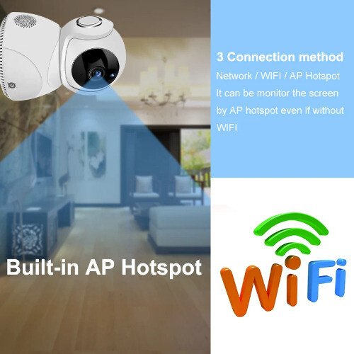 4MP WIFI V380 Pro Video Surveillance Security HD Wireless Monitor Two Way Audio