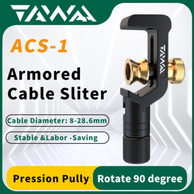8-28.6mm Cable Jacket Stripper TAWAA Armored Fiber Slitter With Adjustable Blade