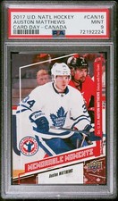 2017 Upper Deck National Hockey Card Day-Canada #CAN16 Auston Matthews PSA 9