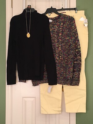 NEW Large Anywear Fave & Time&Tru Sweater Gloria V 14 Jeans - Paparazzi Jewelry