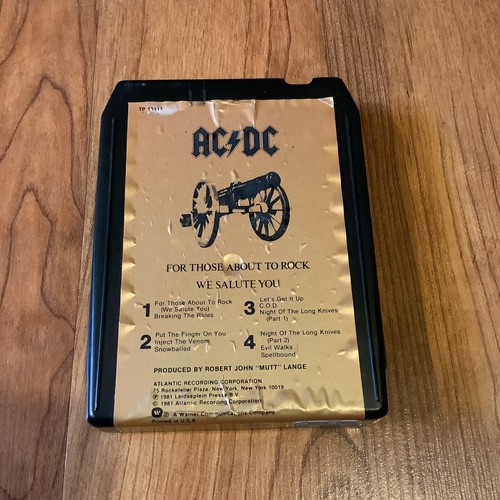 AC/DC For Those About To Rock Eight 8 Track Tape Plays Loud | eBay