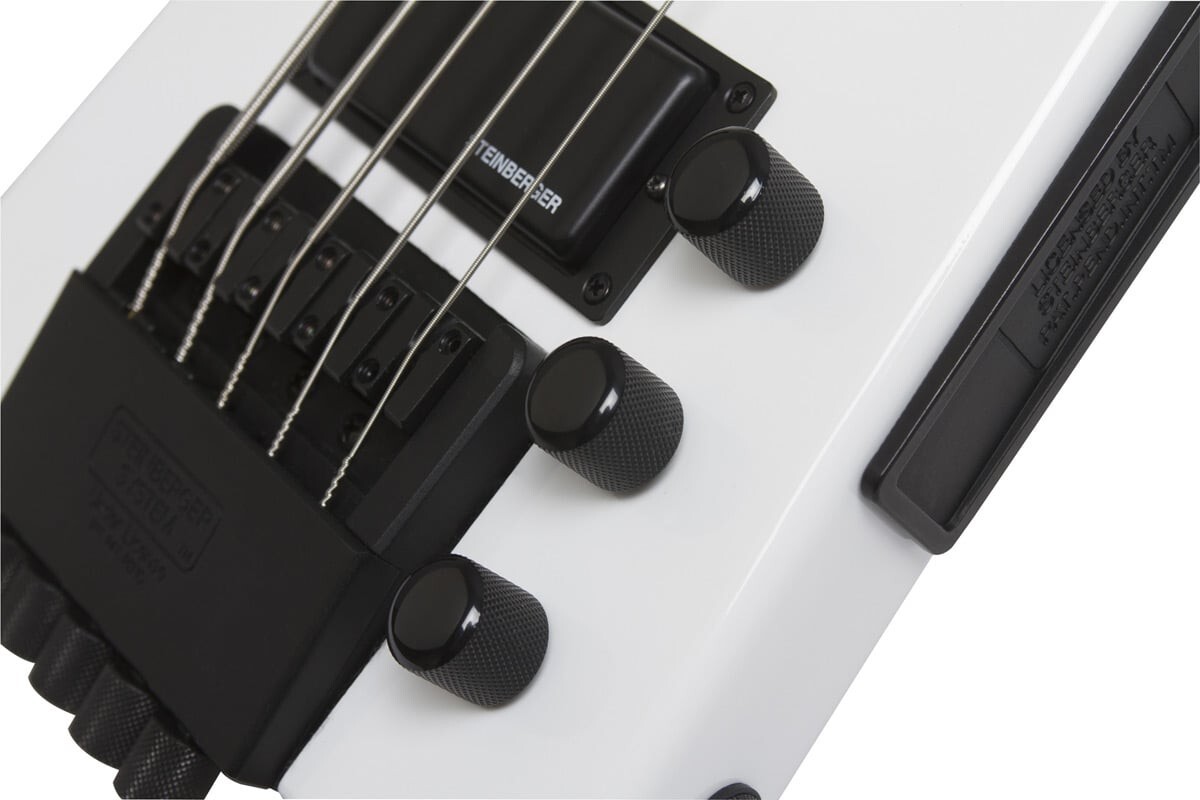 Steinberger Spirit XT-25 Basso 5 Corde Elettrico Bianco, Headless, Destrorso - 6