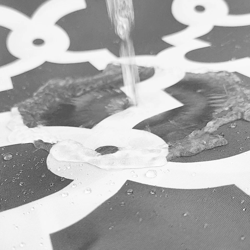 Shower Curtain Mould Proof Mildew Resistant Bathroom Polyester Fabric Curtain UK - Image 4 of 4