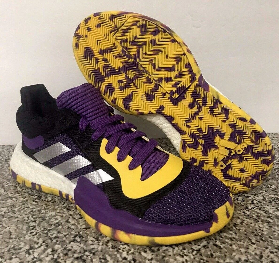 ADIDAS Marquee Boost Low Men&#039;s Basketball Shoes Sz 6.5 Purple | eBay