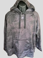 And1 Men's XL Extra Large Black Hooded Graphic Pattern Sweatshirt Pullover