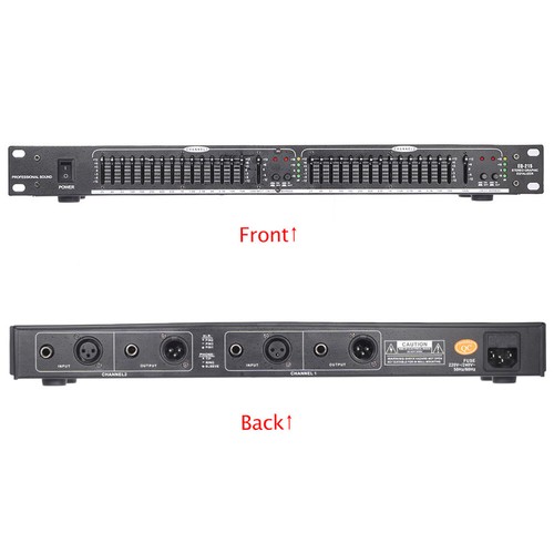 EQ-215 Dual Channel 15-Band Equalizer 1U Rack Mount O5T9 - Picture 8 of 10