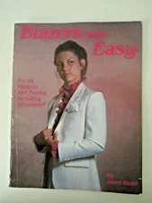 Blazers Made Easy by Janet Stahl How-to Booklet Home Sewing 8.5x11 Vtg  AZ10