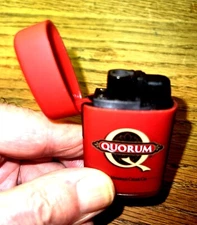J.C NEWMAN  COMPANY-- QUORUM RED TORCH BUTANE RED CIGAR  LIGHTER-"NEW"