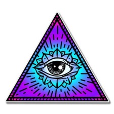 Autoaufkleber Allsehendes Auge Boho-Stil L195 Sticker-12cm