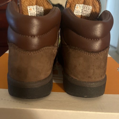 Timberland Baby Toddlers Field Boots Dark Brown Nubuck 16837 - Picture 8 of 11