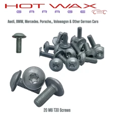 20 x New Mercedes T30 Torx Bolt/Screw M6x1.00x16mm Grade 8.8  N000000001476