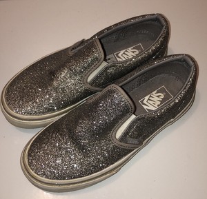 vans glitter prata