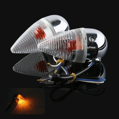 Paar Hinten Blinker Klar Linse Für YAMAHA XV1900 XV 1900 2006-2014 08 10 11 12 - Bild 1 von 4