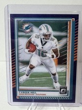 Tyreek Hill 2025 Panini Donruss Optic #150 Purple Prizm /60