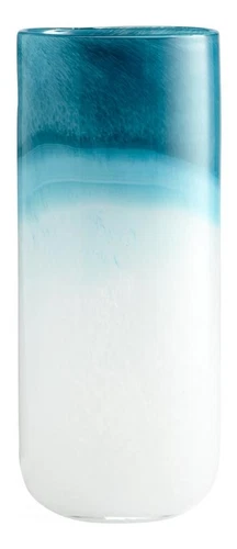 Blue / White 13.5in. Large Turquoise Cloud Vase - Picture 1 of 1