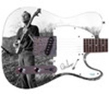Pete Seeger Autographed "Hillside Harmony" Custom Graphics Guitar w Banjo Sketch