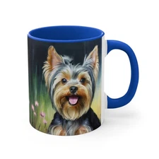 Yorkie #3 11oz Ceramic Accent Mug