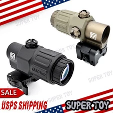 High Quality G33 3X Magnifier w Switch to Side Mount Magnifier Sight Shockproof