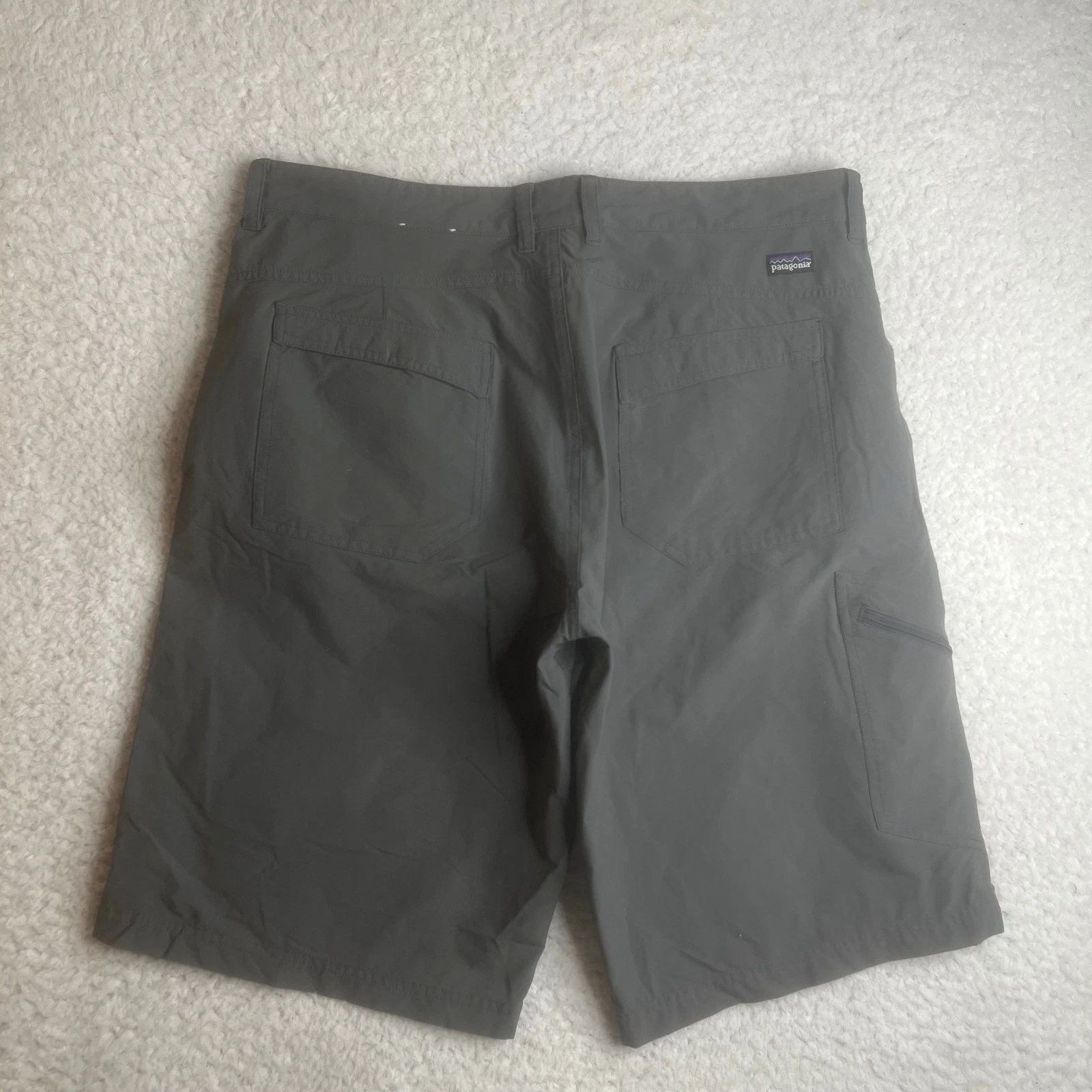 Patagonia Quandary Shorts Mens 38 Forge Grey Hiking Outdoor Nylon Stretch 57920