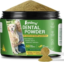 Dog Dental Powder, Dog Teeth Cleaning Powder, Dog Tartar and Remover with Probio