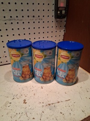 3 PACK NEW Lipton Caffeinated Unsweetened Instant Iced Tea 28 Quarts EXP. 4/27