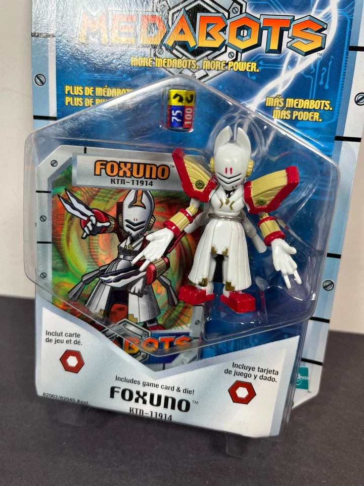 Figura de acción Medabots FOXUNO KTN-11914 Anime Robot 2,5" 2002 Hasbro Foto 2 de 4