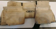 AWP L490 Heavy Duty Leather Suede Carpenter's AdjustableTool Belt