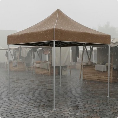 3x3 M Zeltplane dicker Polyesterstoff Canopy-Ersatzdach wasserdicht für