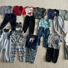 18 Months Baby Boy 20 Piece Bundle Of Fall/Winter Clothes