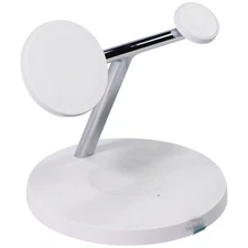 Belkin BoostCharge Pro 3-in-1 Wireless Charging Stand w/ MagSafe - White