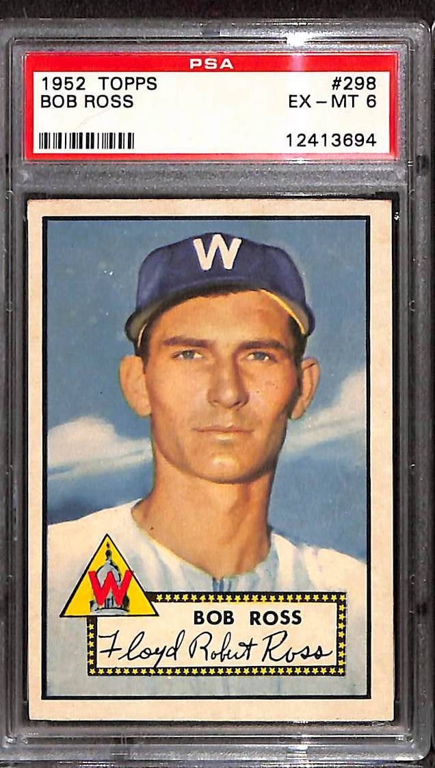 1952 Topps #298 BOB ROSS PSA 6 EX-MT 12413694