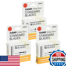 Feather Styling Razor Standard Blades - Professional Hair Cutting & Thinning (30