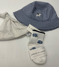 NEW Janie  Jack Accessory Bundle NWT Hats and Socks 0-6 Months Boy Baby A32