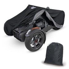 Can-Am Ryker Full Motorcycle Cover with Heat Shield  Expandable Pouch - Water