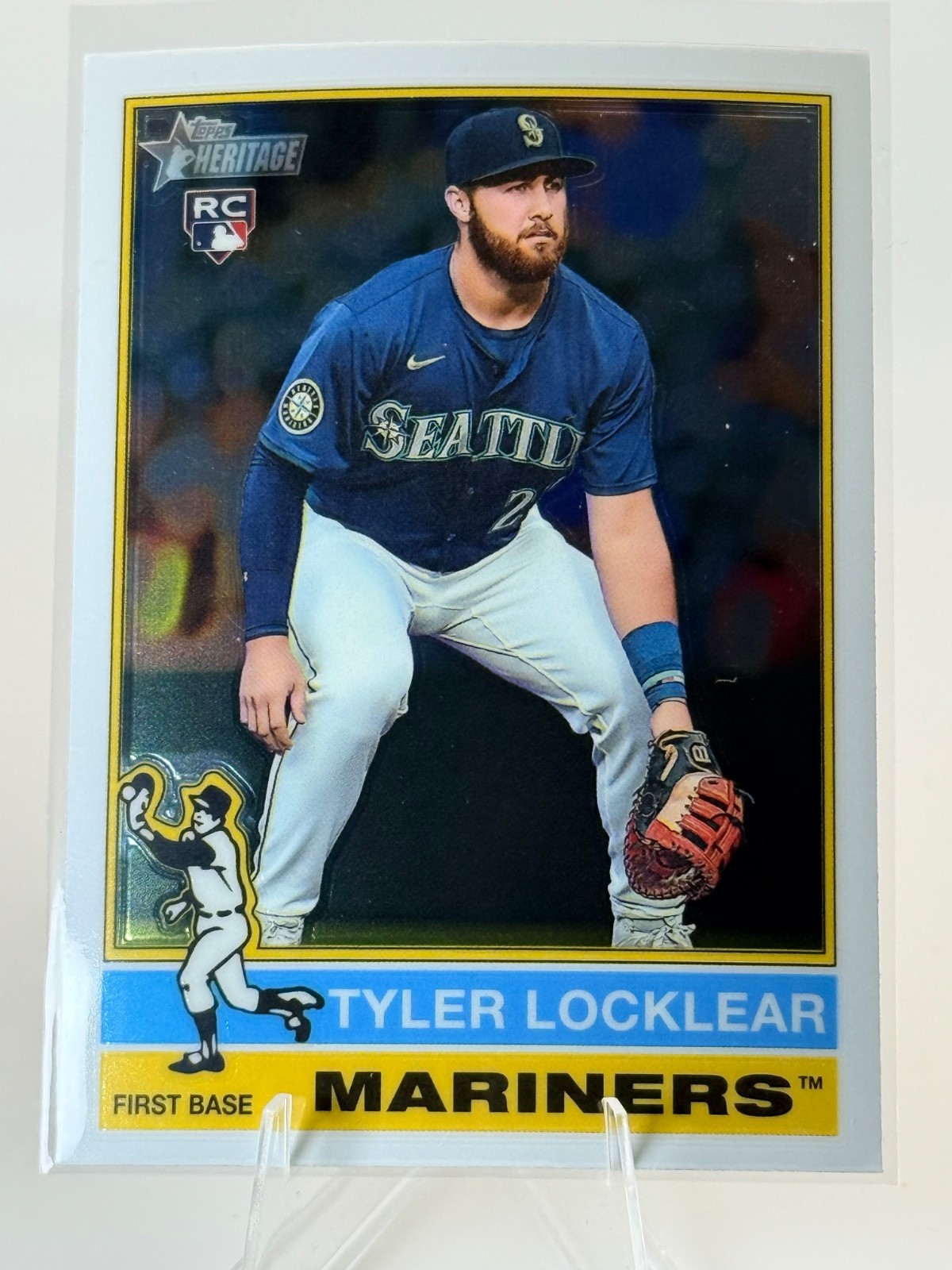 2025 Topps Heritage - Tyler Locklear Chrome #447 Chrome - Mariners