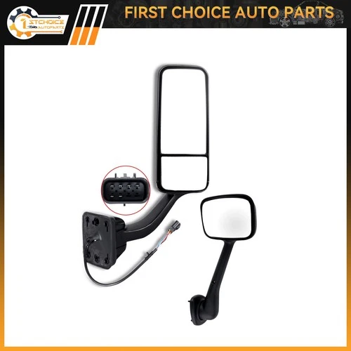 View Mirror Compatible With 2008-2016 Freightliner Cascadia Right Side Black