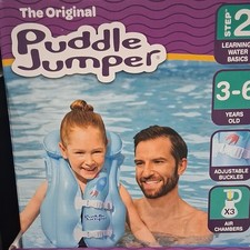 Puddle Jumper Wondersplash Swim Vest Blue Kids 3-6 Years Adjustable Buckles