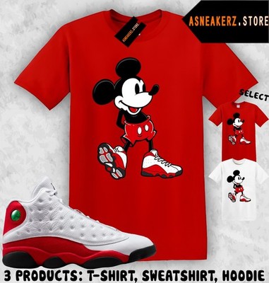 Shirt Match AJ 13 Chicago 2026 Sneaker Matching Tee Sneakerhead M Mouse T-Shirt