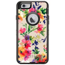 OtterBox Defender for iPhone / Samsung Galaxy - Pink Purple Floral Flowers
