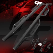 PAIR 3" ROUND TUBE DROP SIDE STEP RUNNNG BOARDS FOR 2018-2024 WRANGLER JL 4-DR