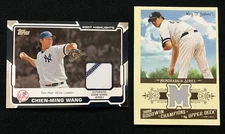 CHIEN-MING WANG NEW YORK YANKEES UD TOPPS GAME USED JERSEY MEMORABILIA RELIC LOT