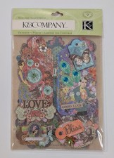 Jubilee Icons Stitched Adornments Scrapbooking Embellishments By K&Company RARE