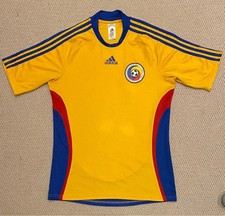 Authentic Romania 2008 2009 Adidas Home Football Shirt Sz Medium Vintage Genuine