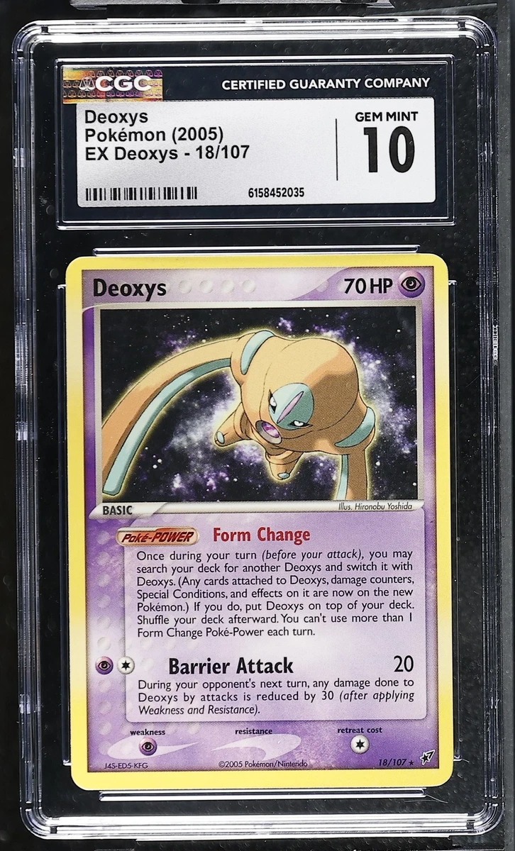 Pokémon TCG EX Deoxys Grade 10 Individual Collectible Card Game