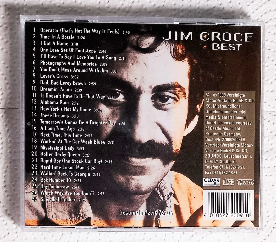 💡 CD - Jim Croce - Best / I Got A Name ( P. 1999 / Amerik. Singer-Songwriter ) - Bild 2 von 4