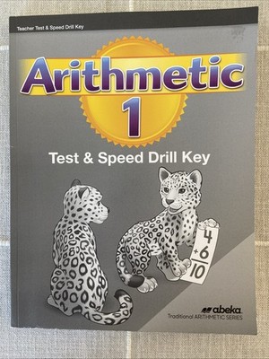 NEW Abeka Arithmetic 1 TEACHER TEST & SPEED DRILL KEY 1st Gr parent math 2nd ed